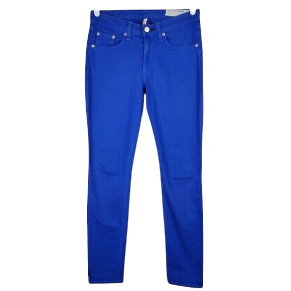 Rag & Bone Skinny Jeans Royal Blue Size 27 - Picture 6 of 9